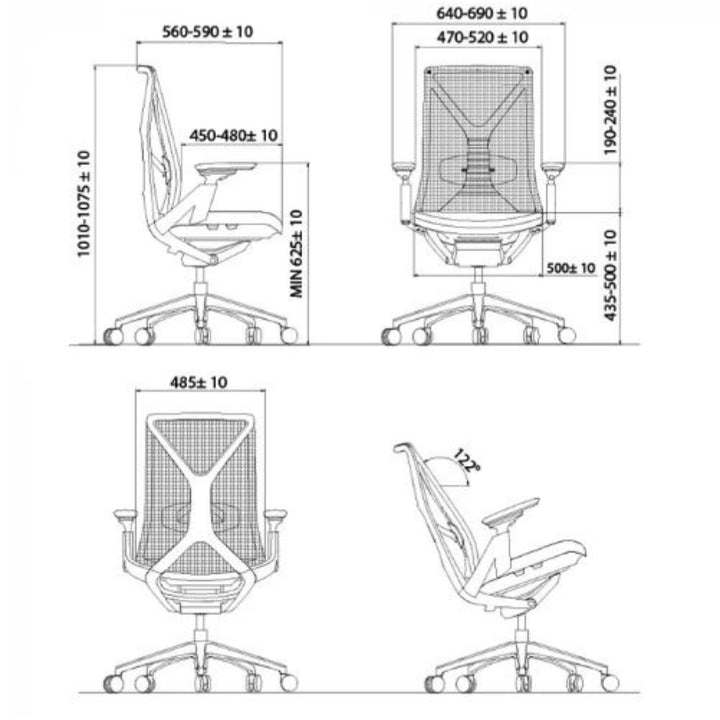 ELZAP Fotel ergonomiczny Sitmatic ZSM 101BA