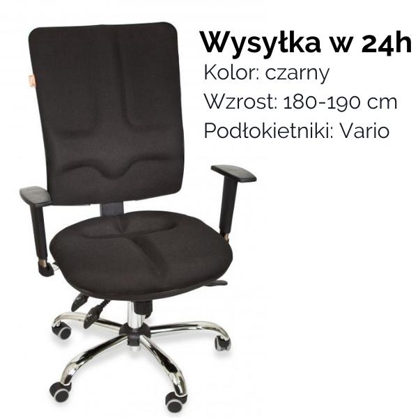 Kulik System Fotel ergonomiczny Business czarny, 180-190 cm, Vario