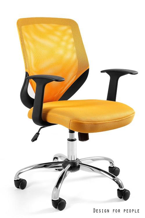 UNIQUE Fotel biurowy MOBI Żółty