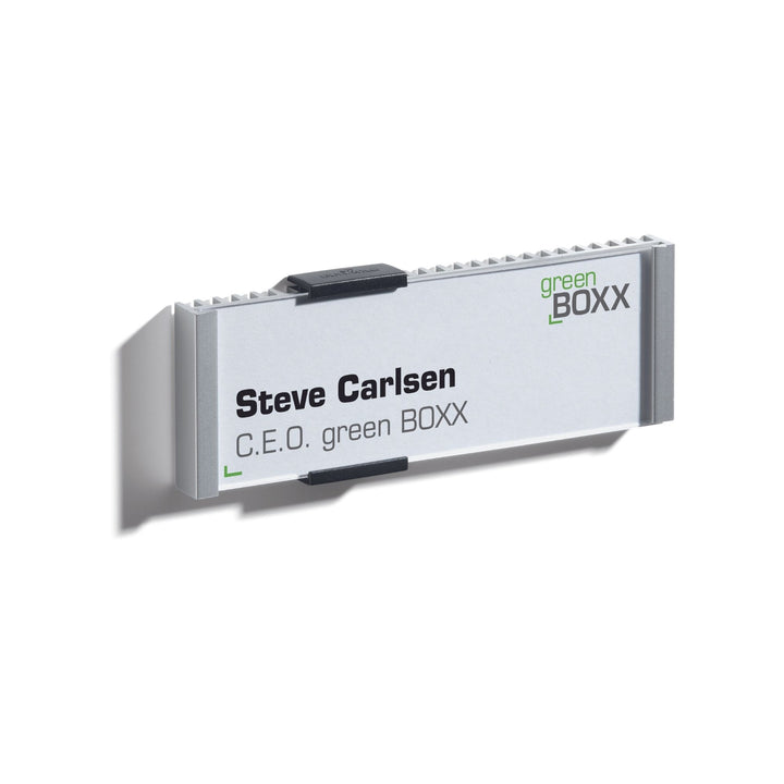 Durable INFO SIGN Tabliczka przydrzwiowa 149x52,5 mm srebrna