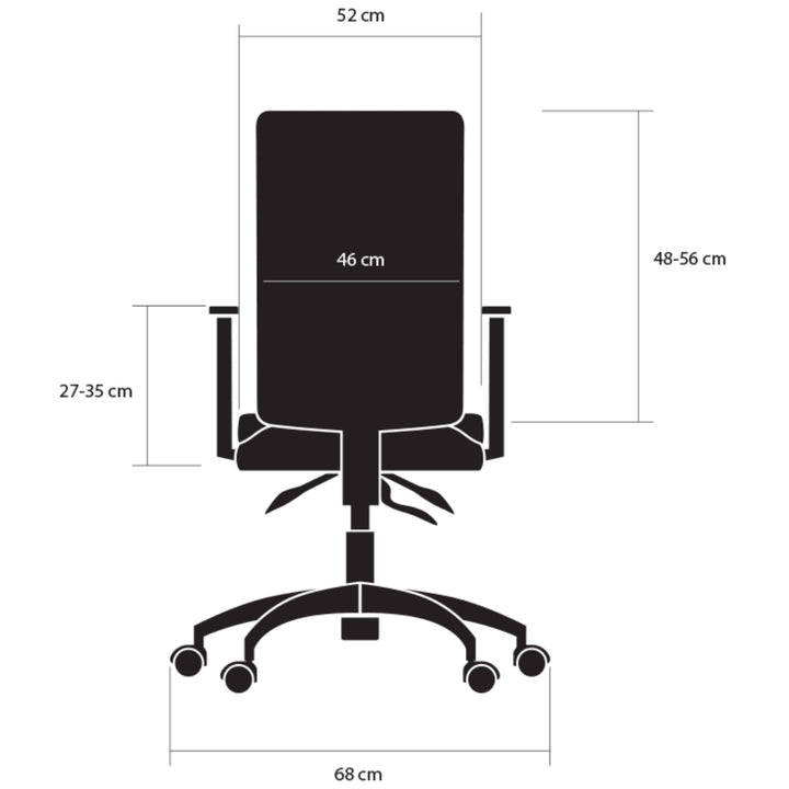 Kulik System Fotel ergonomiczny Business czarny, 180-190 cm, Vario