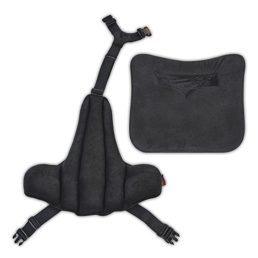 Nakładka rehabilitacyjna na krzesło czarna Kulik System (6785349091505)