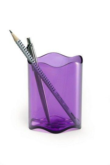 Durable Pojemnik na długopisy fioletowo przeźroczysty Trend (6785380483249)