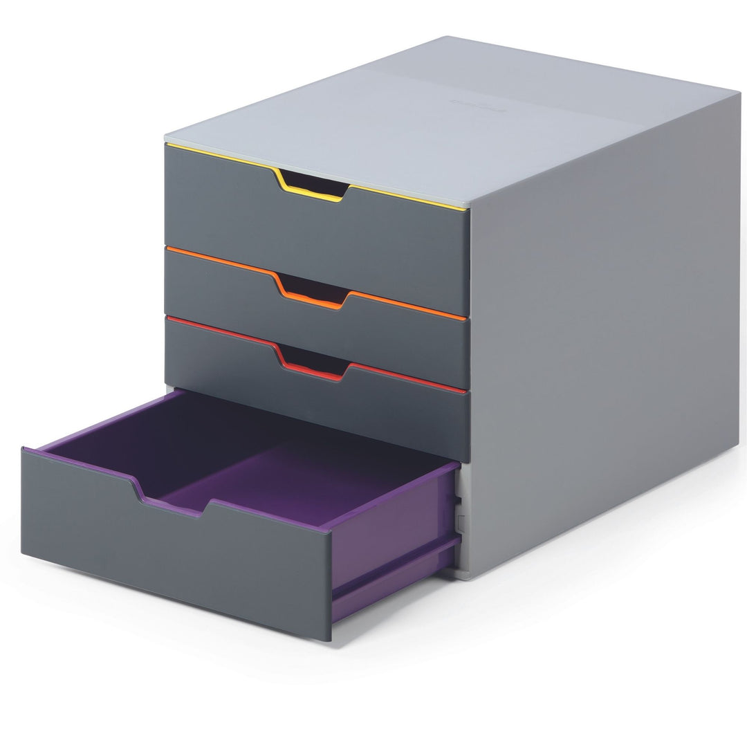 Durable Varicolor Pojemnik na dokumenty z 4 szufladami