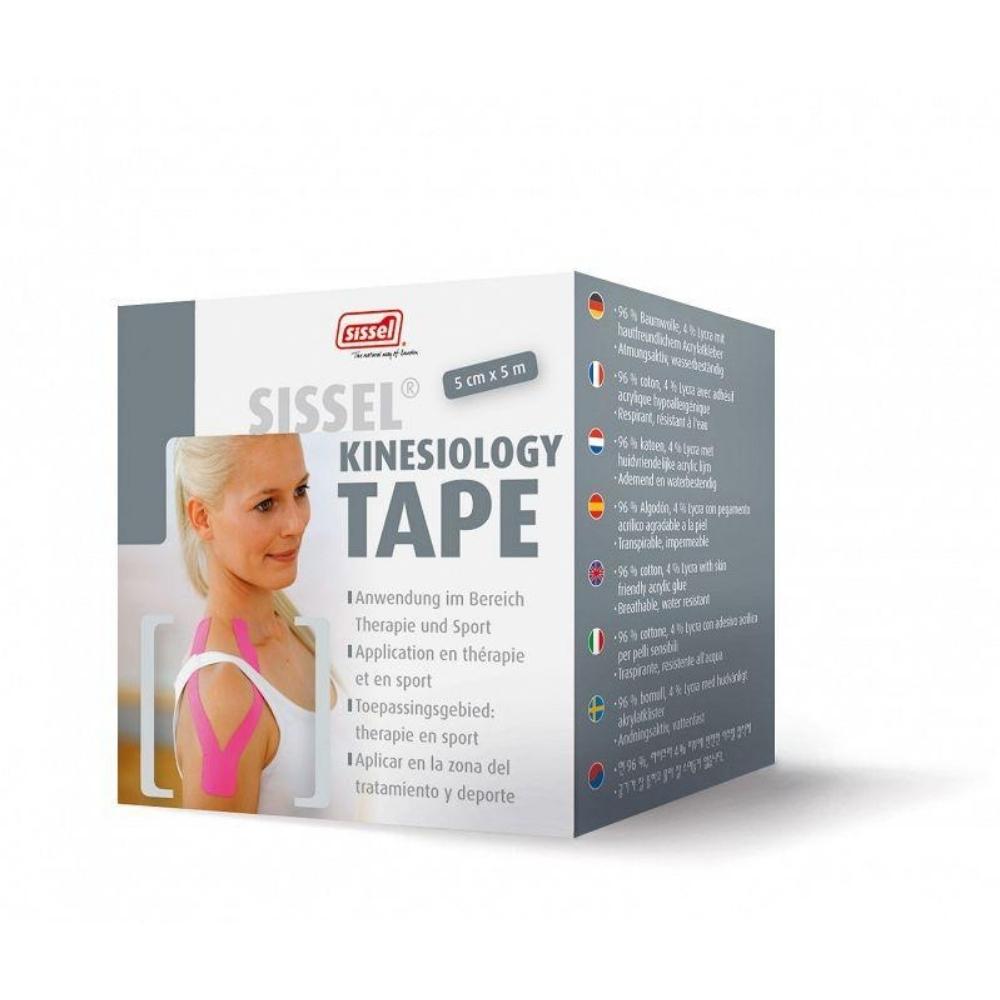 Sissel Kinesiology Tape taśma plastry do kinesiotapingu 5cm x 5m niebieska