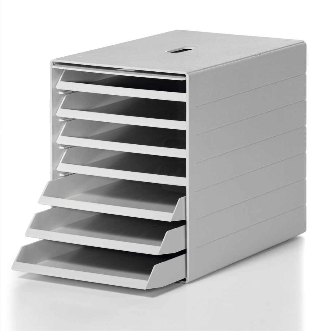 Durable Idealbox Plus pojemnik na dokumenty zamykany 7 szuflad szary