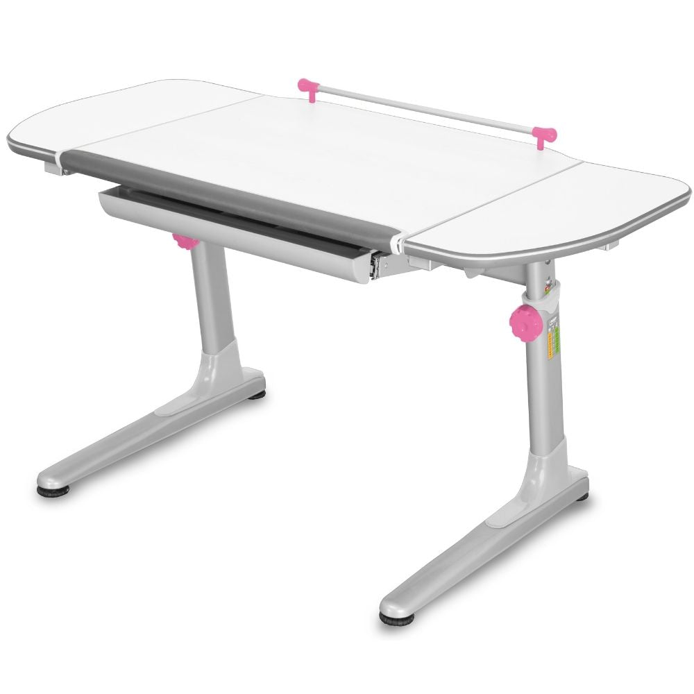 Mayer Biurko ergonomiczne rosnące razem z dzieckiem srebrno/białe Profi3 + 5 kolorów