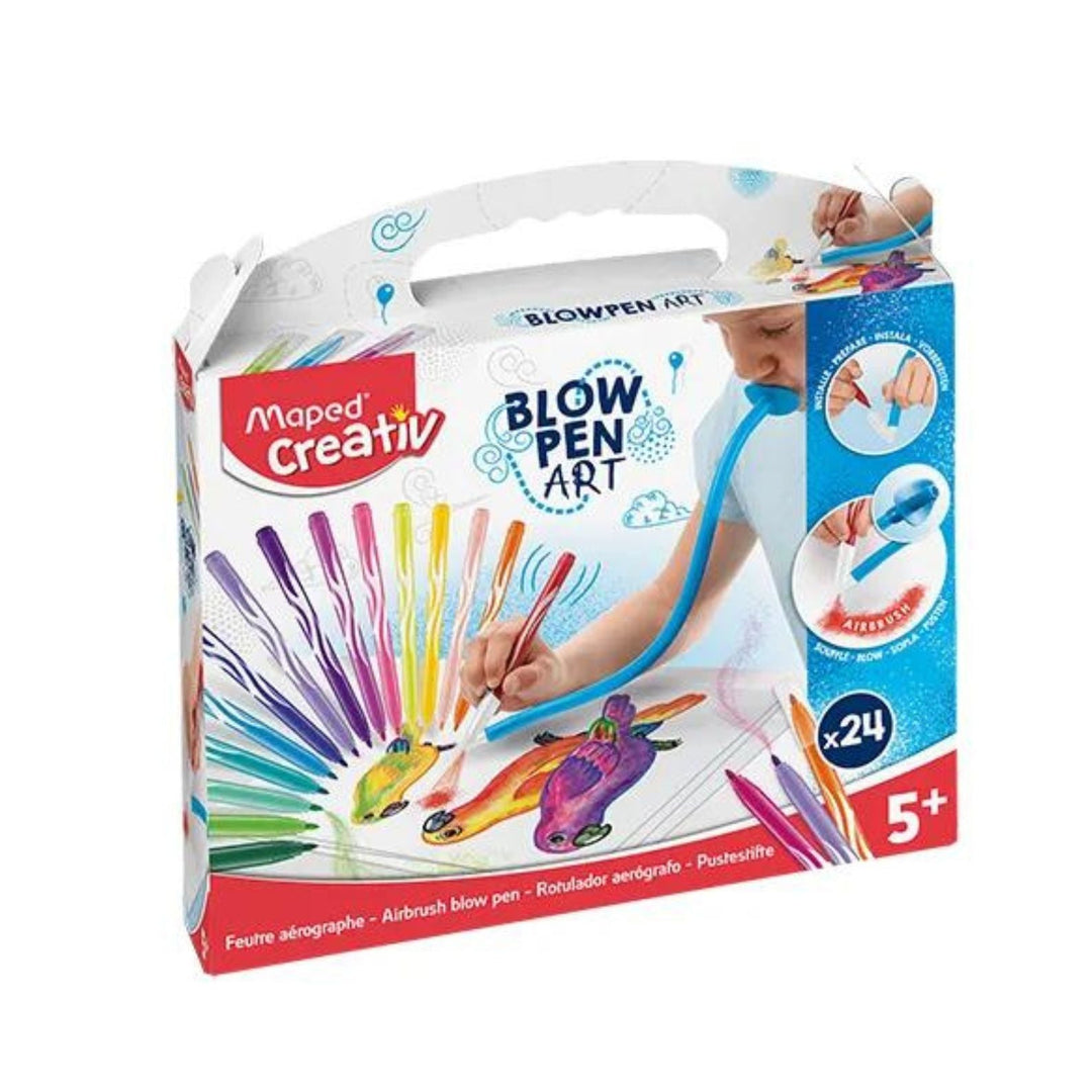 Maped Flamastry dmuchane zestaw kreatywny dla dzieci Blowpen Art 24 kolory