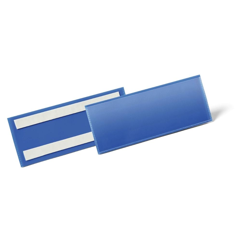 Durable samoprzylepna kieszeń magazynowa na etykiety 210x74mm granatowa 50szt