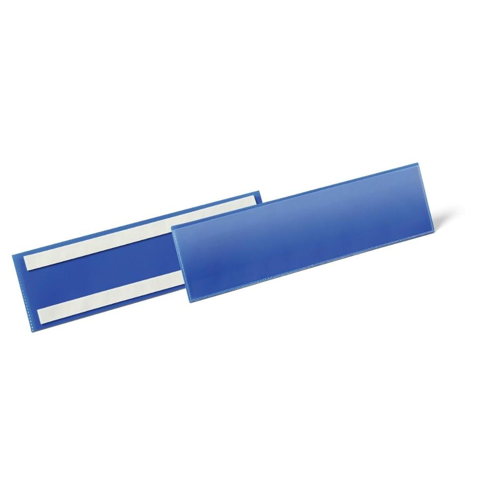Durable Samoprzylepna kieszeń magazynowa na etykiety 297x74mm granatowa 50szt.