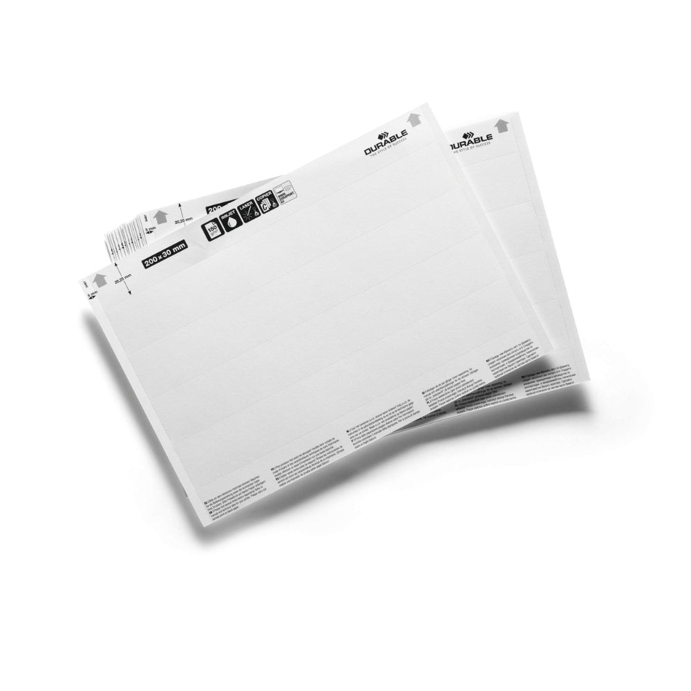 Durable Wkłady do zadrukowania A5 do produktów magazynowych 200x30mm