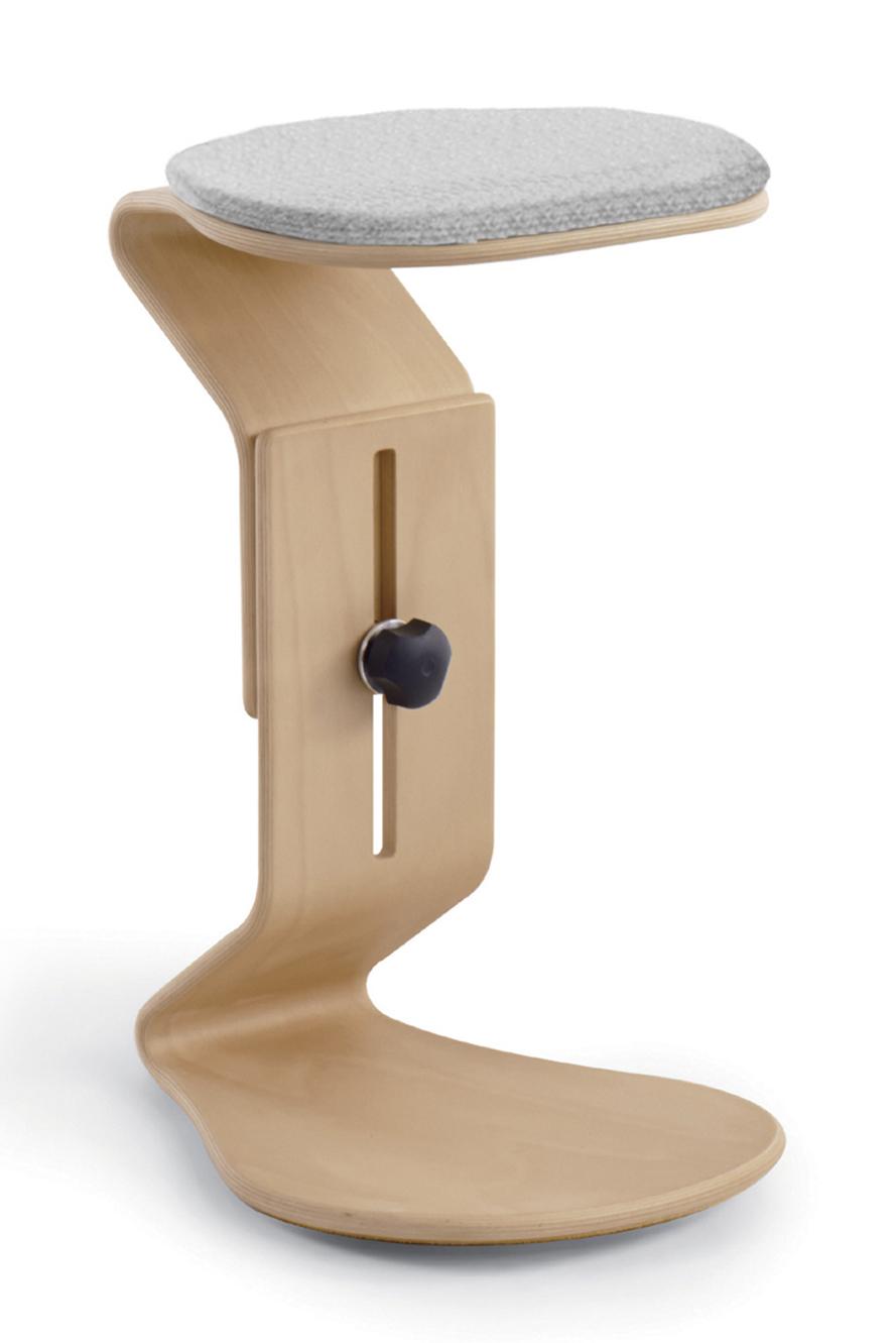 Krzesło balansujące Ercolino szare