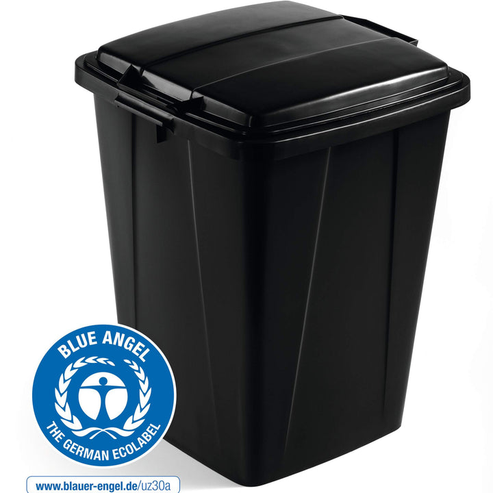 Durable Kosz na śmieci Durabin ECO 90L kwadratowy Czarny