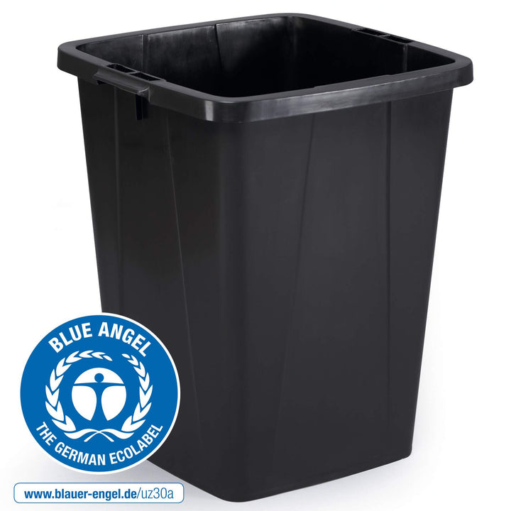 Durable Kosz na śmieci Durabin ECO 90L kwadratowy Czarny