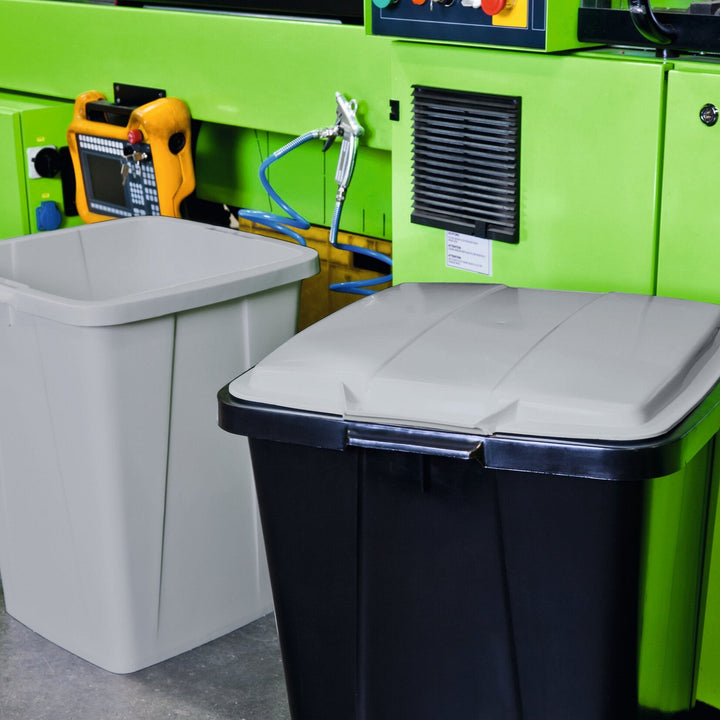 Durable Kosz na śmieci Durabin ECO 90L kwadratowy Czarny