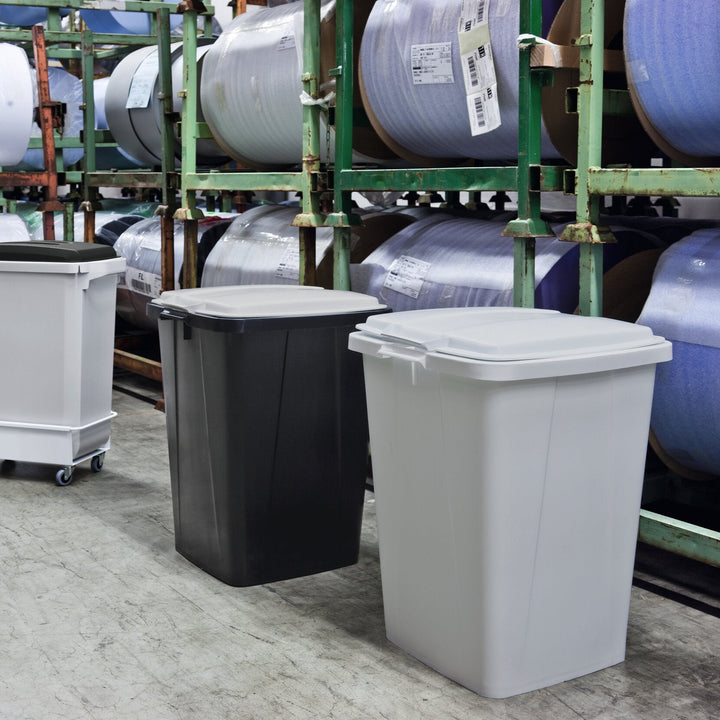 Durable Kosz na śmieci Durabin ECO 90L kwadratowy Czarny