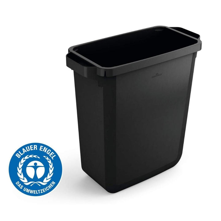 Durable DURABIN ECO Kosz na śmieci 60l prostokątny czarny ze skazą
