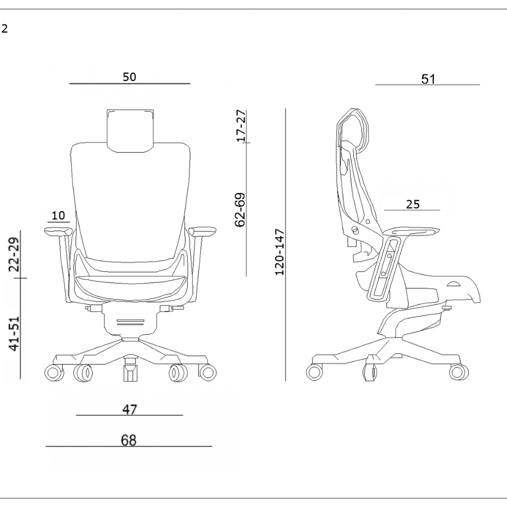 UNIQUE Ergonomiczny fotel biurowy WAU 2 biały stelaż skóra naturalna biała