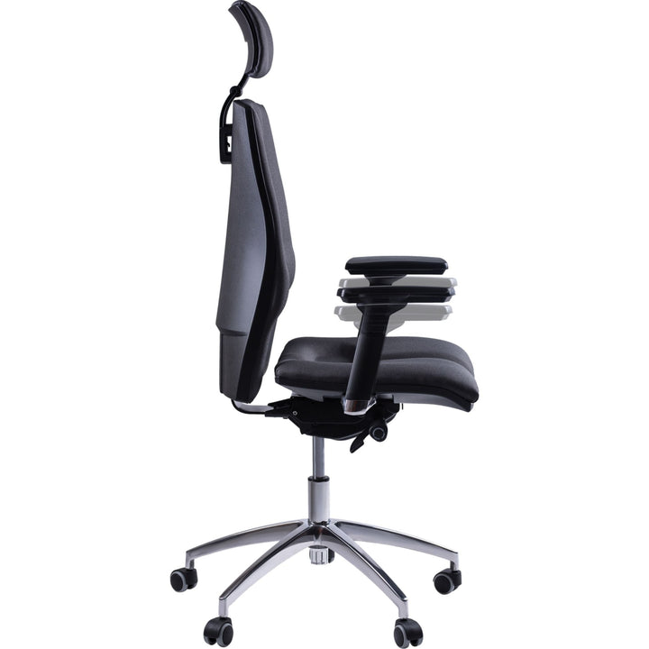 Kulik System Fotel ergonomiczny Elegance K4, szary T25, 170-180 cm, Vario