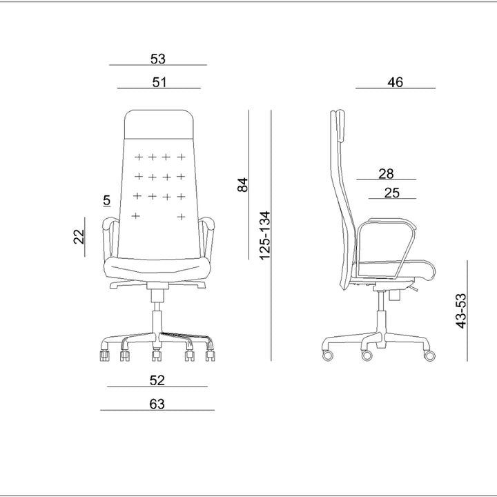 UNIQUE Ergonomiczny fotel biurowy ARES Skóra naturalna Biała