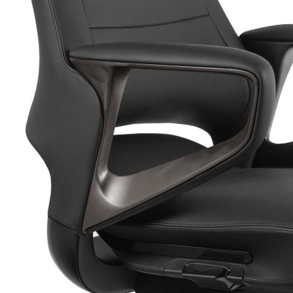 UNIQUE Ergonomiczny fotel biurowy VIRGO Skóra Naturalna Szara