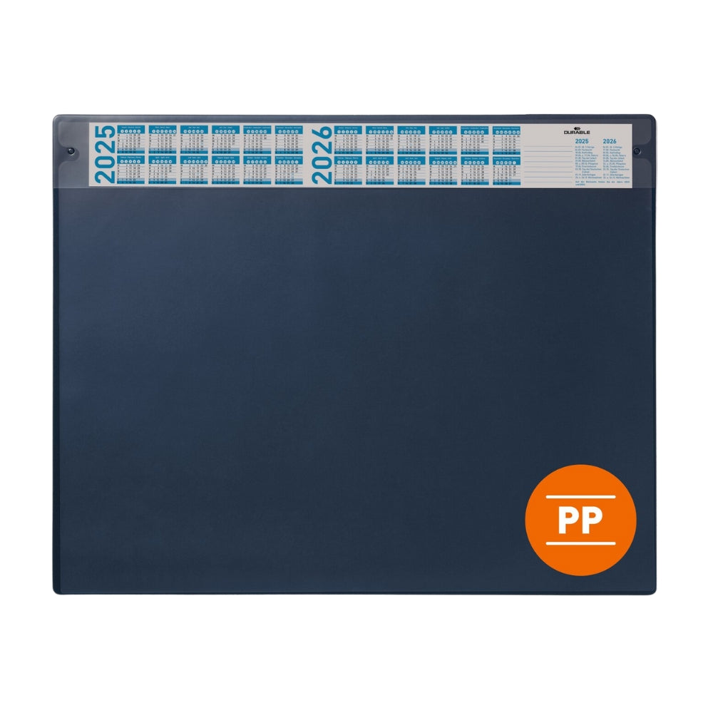 Durable Podkład na biurko 650x480 mm z kalendarzem i zdejmowaną nakładką PP
