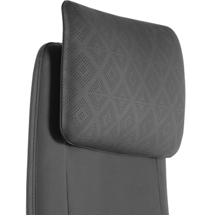 UNIQUE Ergonomiczny fotel biurowy VIRGO Skóra Naturalna Czarna