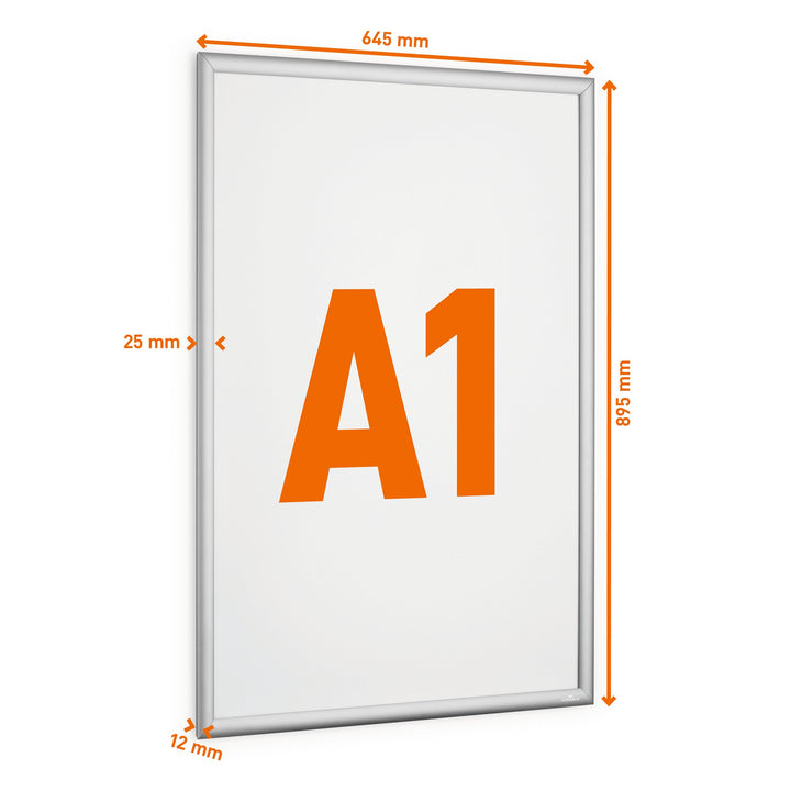 Durable aluminiowa rama zatrzaskowa OUTDOOR A1 Srebrny