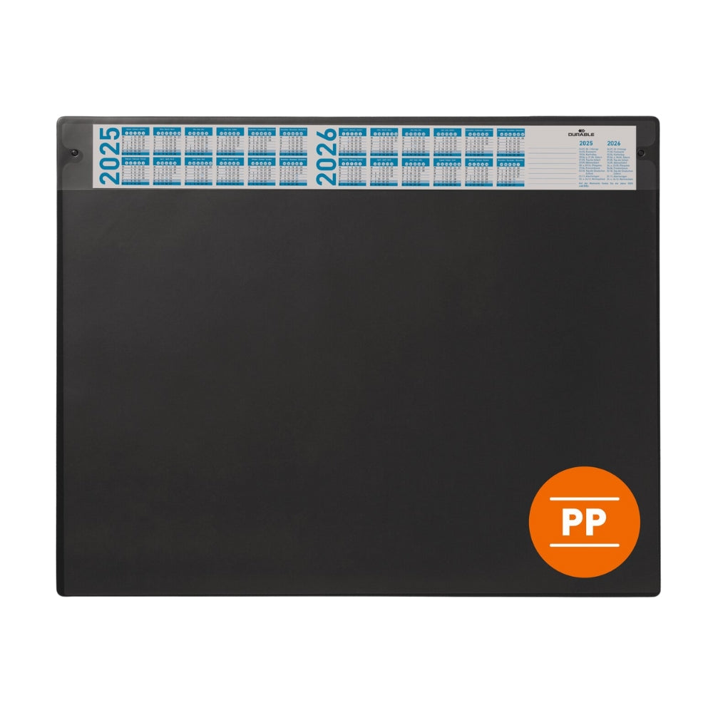 Durable Podkład na biurko 650x480 mm z kalendarzem i zdejmowaną nakładką PP