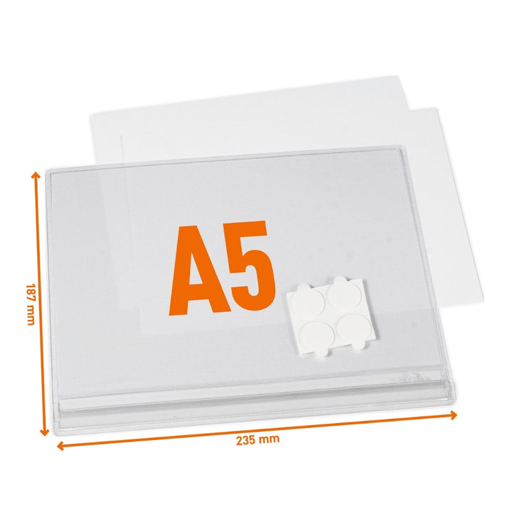 Durable Kieszeń informacyjna wodoodporna samoprzylepna A5 5szt