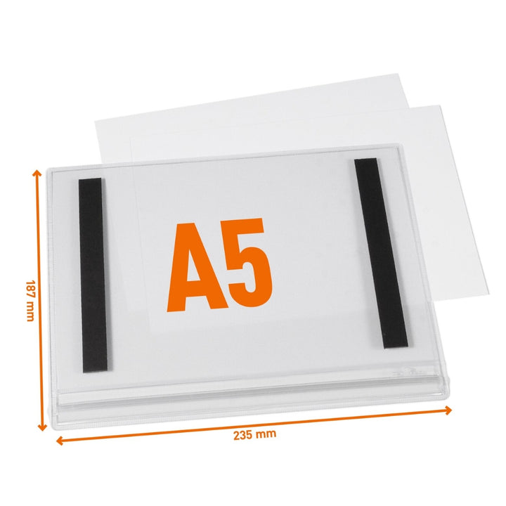 Durable Kieszeń informacyjna Wodoodporna A5 magnetyczna 5szt