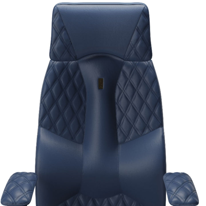 Kulik System Krzesło ergonomiczne Business Comfort Granatowy Pikowany