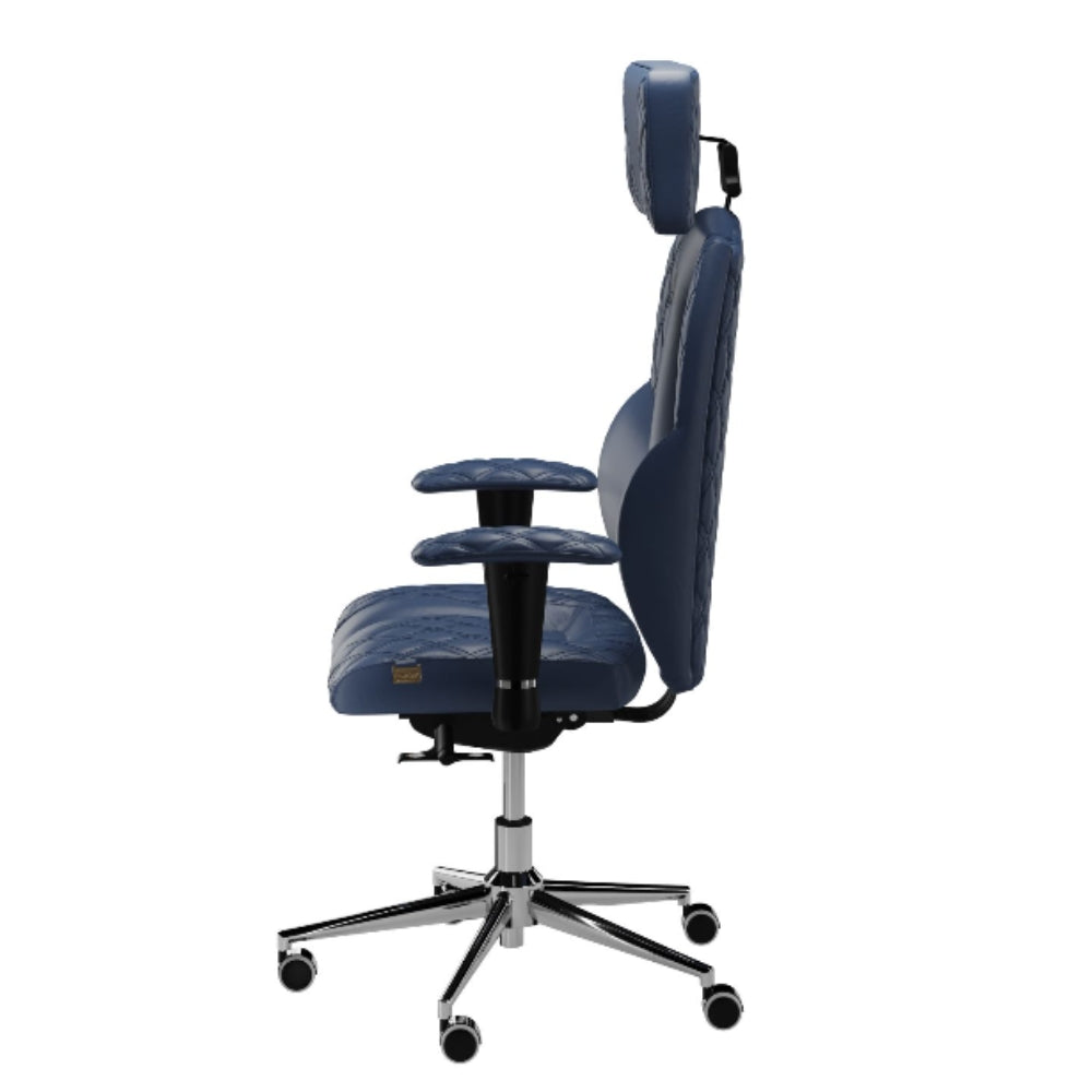 Kulik System Krzesło ergonomiczne Business Comfort Granatowy Pikowany