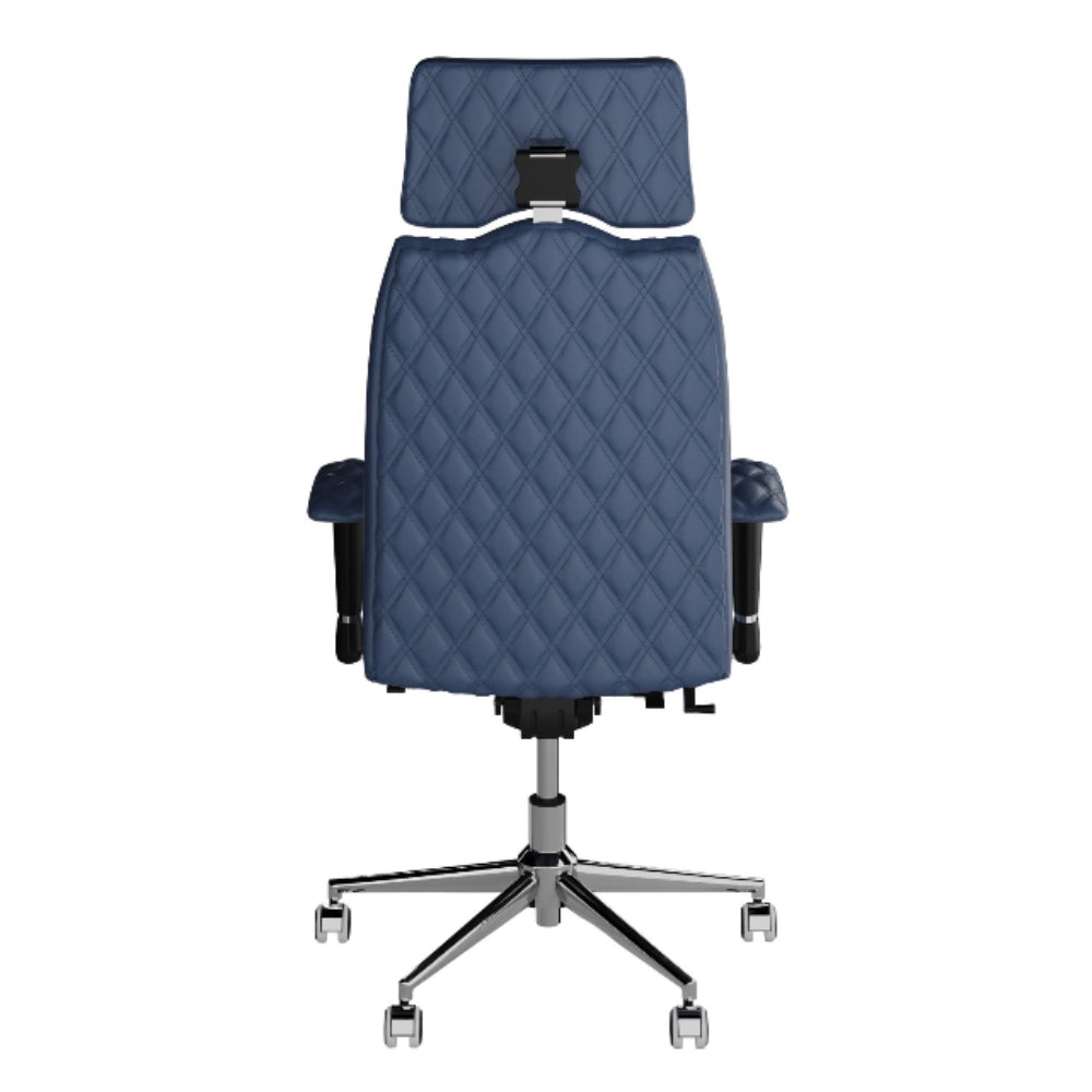 Kulik System Krzesło ergonomiczne Business Comfort Granatowy Pikowany