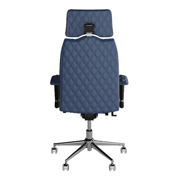 Kulik System Krzesło ergonomiczne Business Comfort Granatowy Pikowany