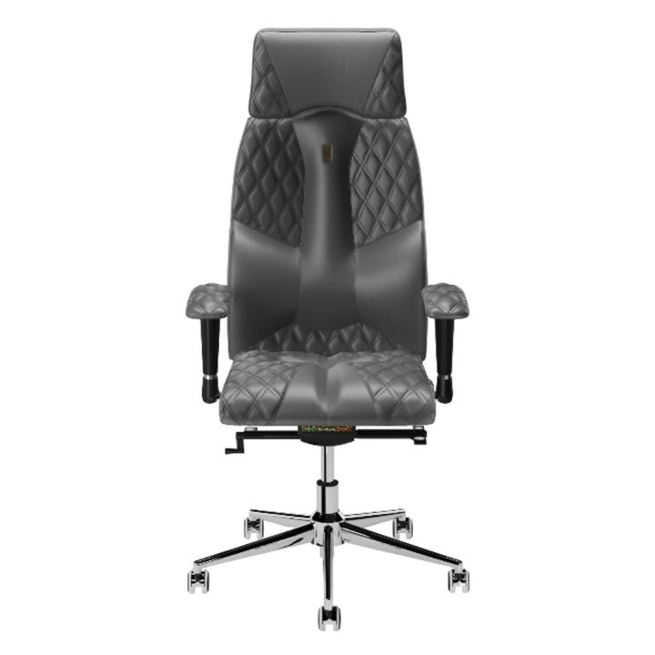 Kulik System Krzesło ergonomiczne Business Comfort Ciemno-Szary Pikowany