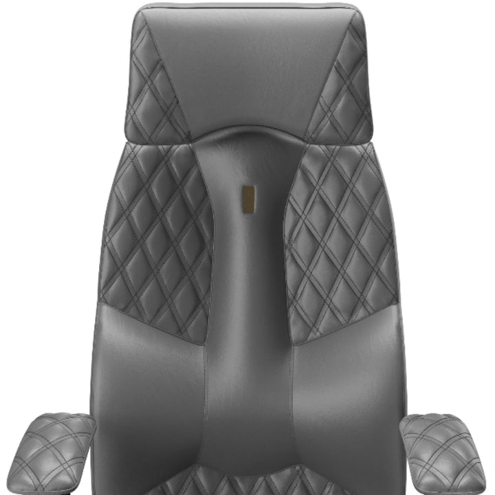 Kulik System Krzesło ergonomiczne Business Comfort Ciemno-Szary Pikowany