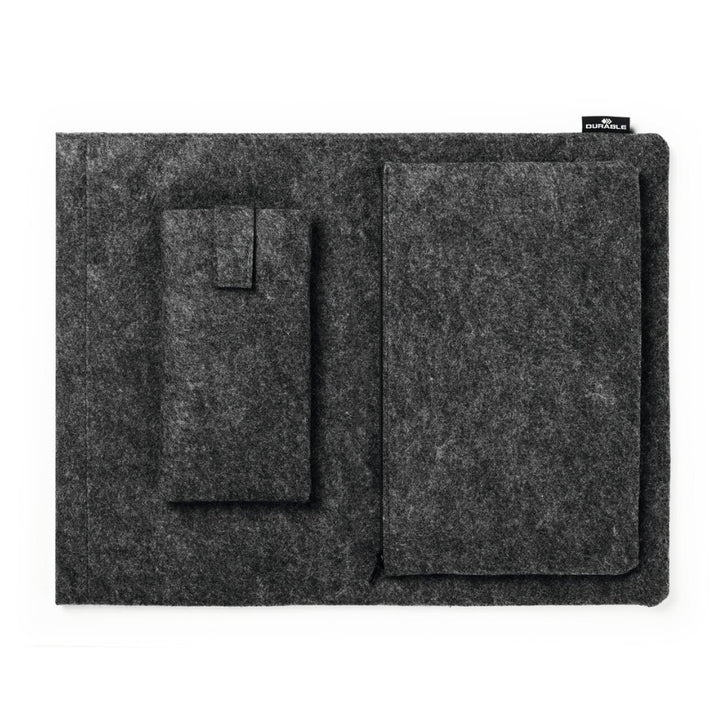 Durable Zestaw etui na laptopa, telefon i akcesoria EFFECT 16,4'' Ciemnozielony