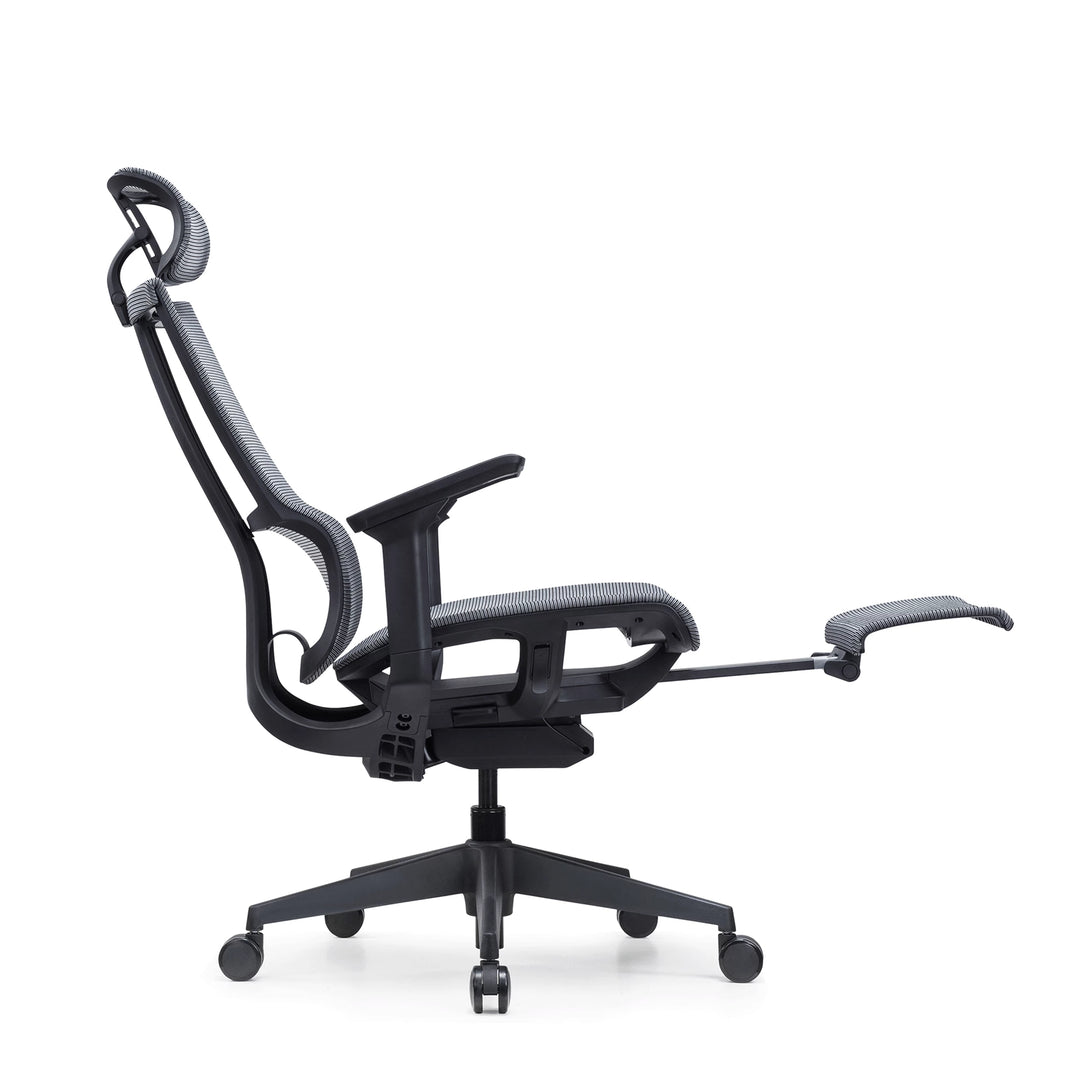 ELZAP Fotel ergonomiczny z podnóżkiem Experta EXP 100BP