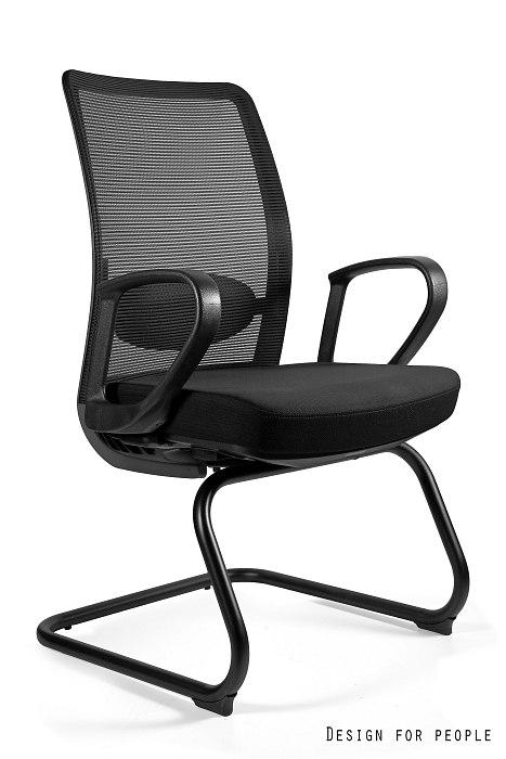 UNIQUE Krzesło biurowe ANGGUN SKID Black