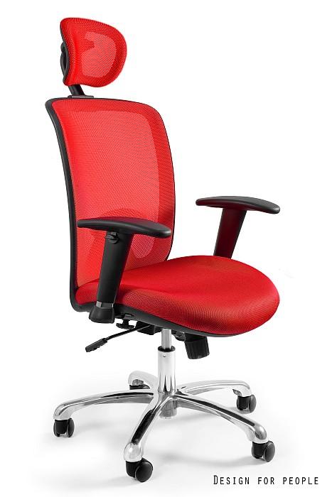 UNIQUE Fotel biurowy Expander Czerwony