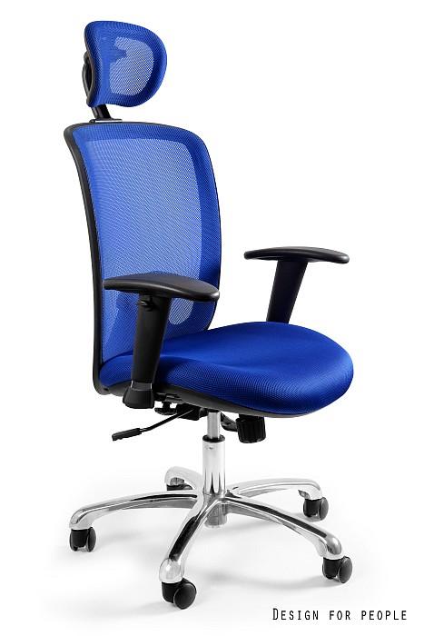 UNIQUE Fotel biurowy Expander Niebieski