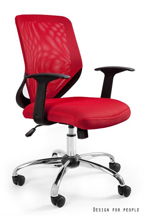 UNIQUE Fotel biurowy MOBI Czerwony
