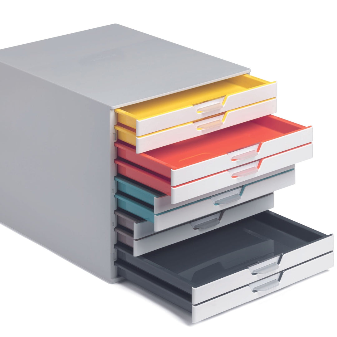 Durable Varicolor Pojemnik na dokumenty z  10 szufladami