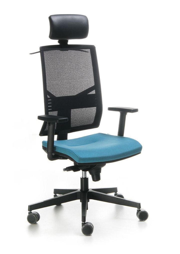 Bejot Fotel ergonomiczny Fotel biurowy z zagłówkiem Eleven black
