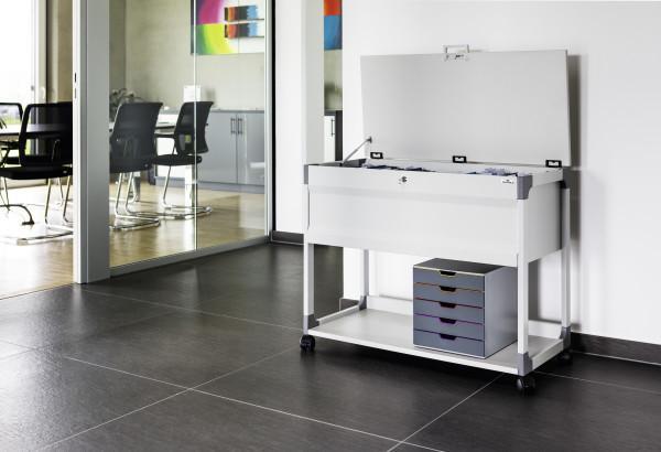 Durable Wózek na teczki z pokrywą System file trolley 100 (6785445200049)
