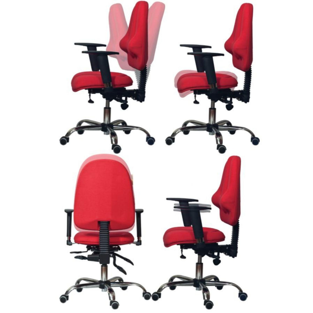Kulik System Krzesło ergonomiczne Classic PRO czarne, 170-180 cm, Vario