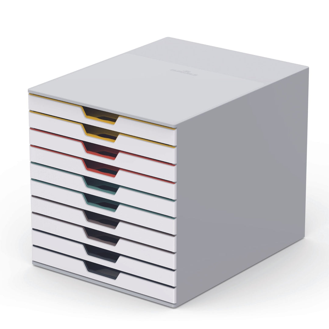 Durable Varicolor Pojemnik na dokumenty z  10 szufladami