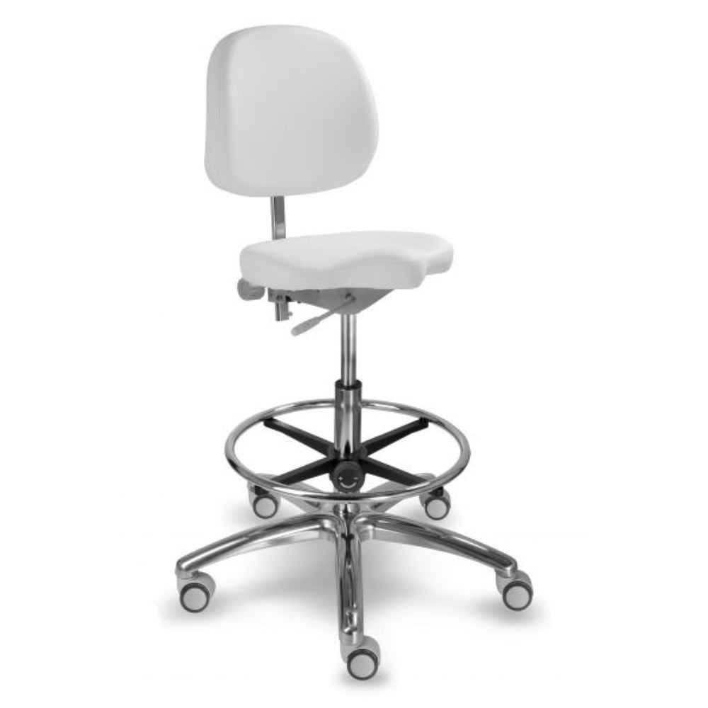 Mayer Medi  krzesło medyczne z profilowanym siedziskiem i podnóżkiem warianty tkanin