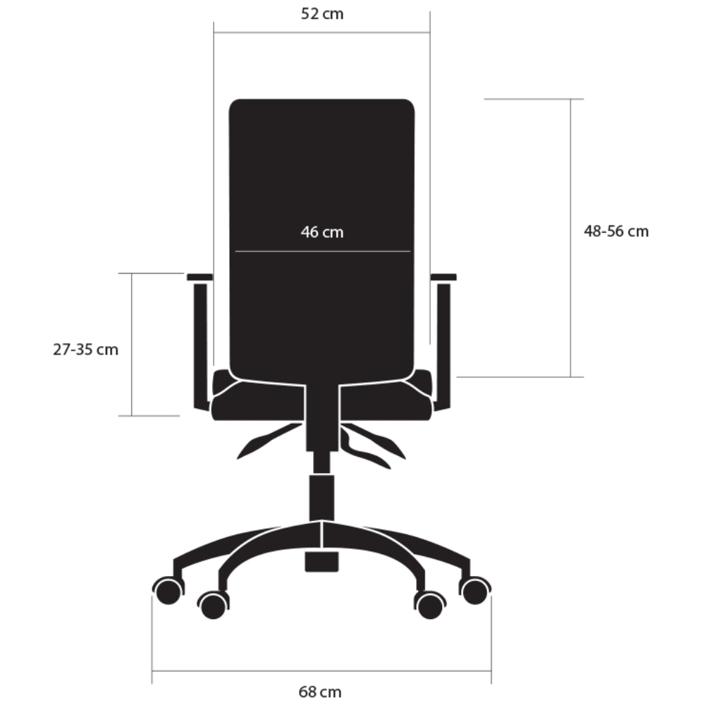 Kulik System Fotel ergonomiczny Business czarny, 170-180 cm 3D